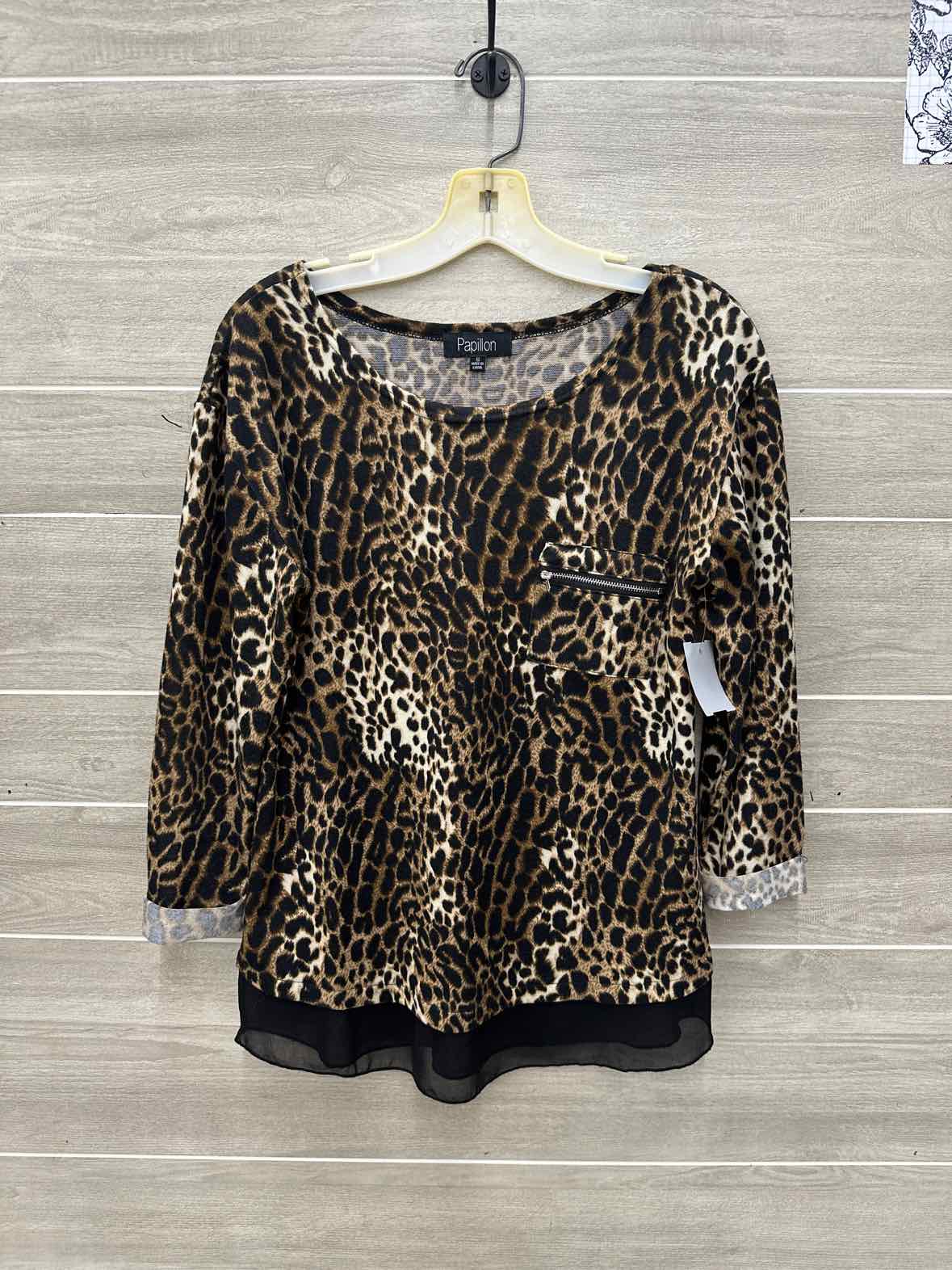 Papillon Black Womens Women Size Small Shirt