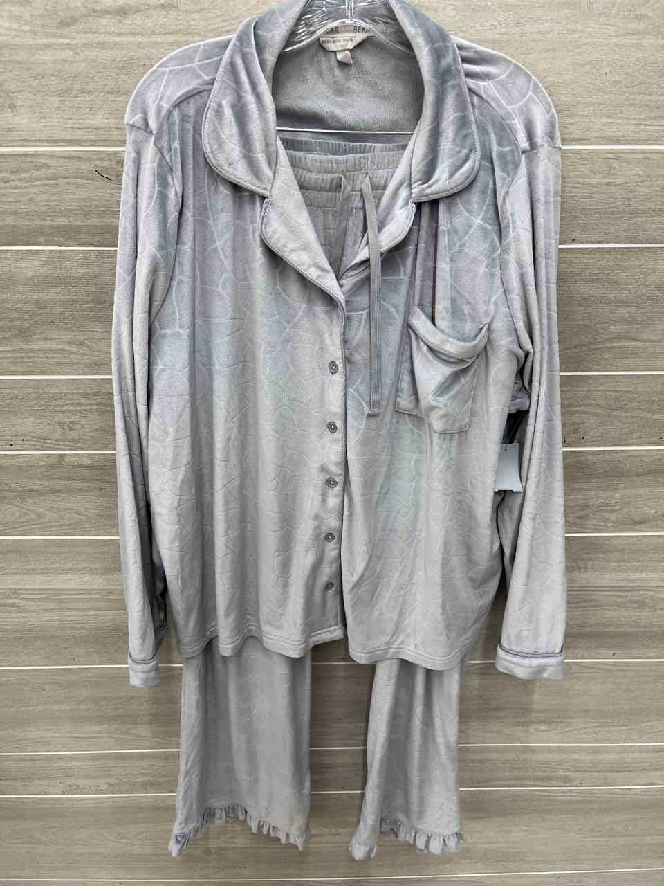 Gray Womens Women Size 2X Pajamas