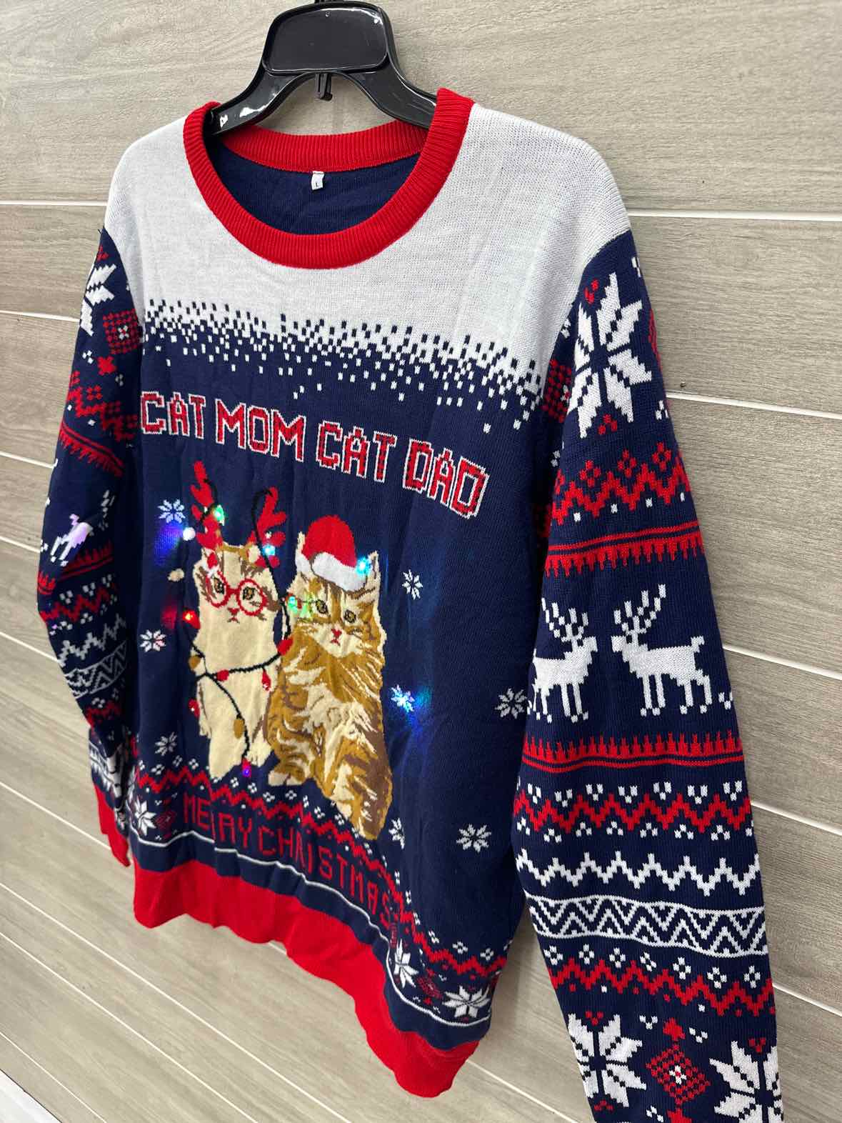 Blue Womens Women Size L Sweater