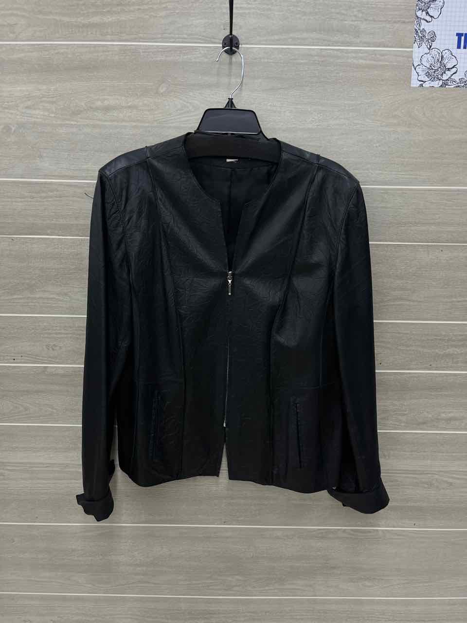 Jones New York Black Womens Women Size XL Jacket (Outdoor)