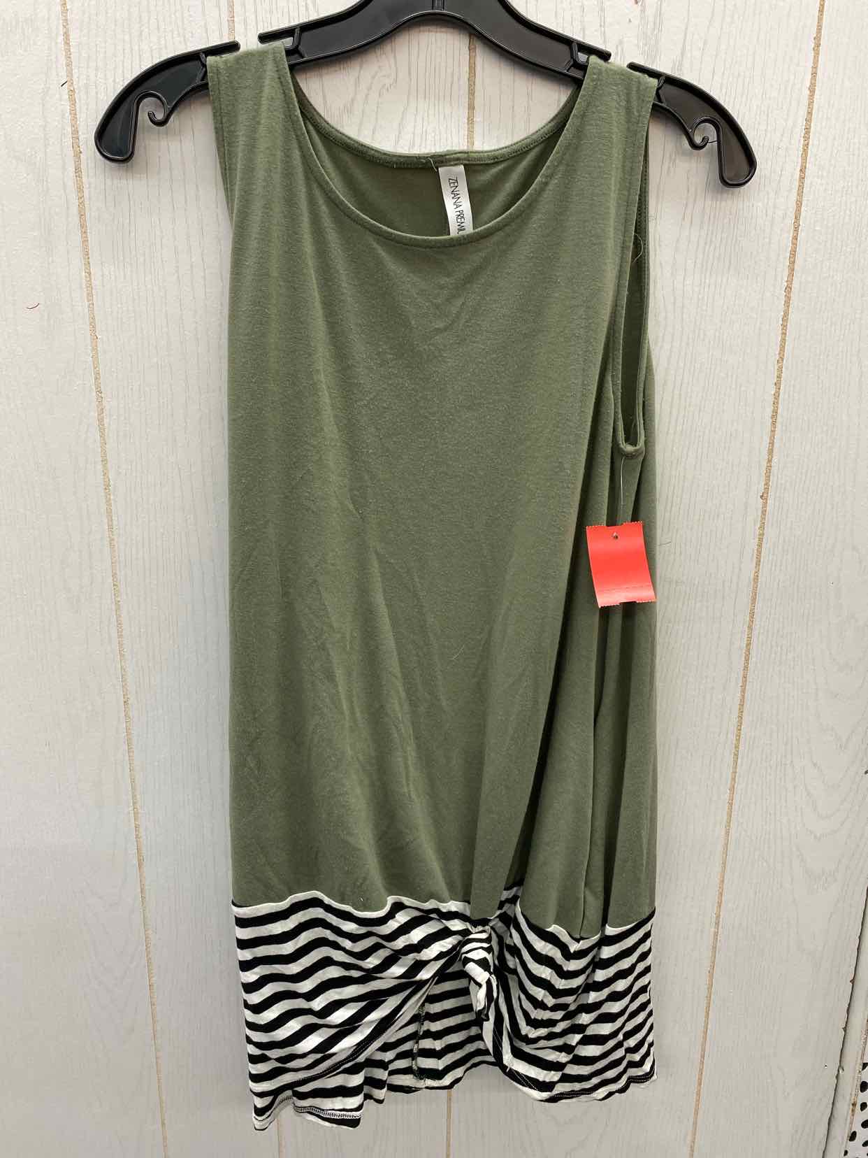 Zenana Premium Olive Womens Size Small Tank Top