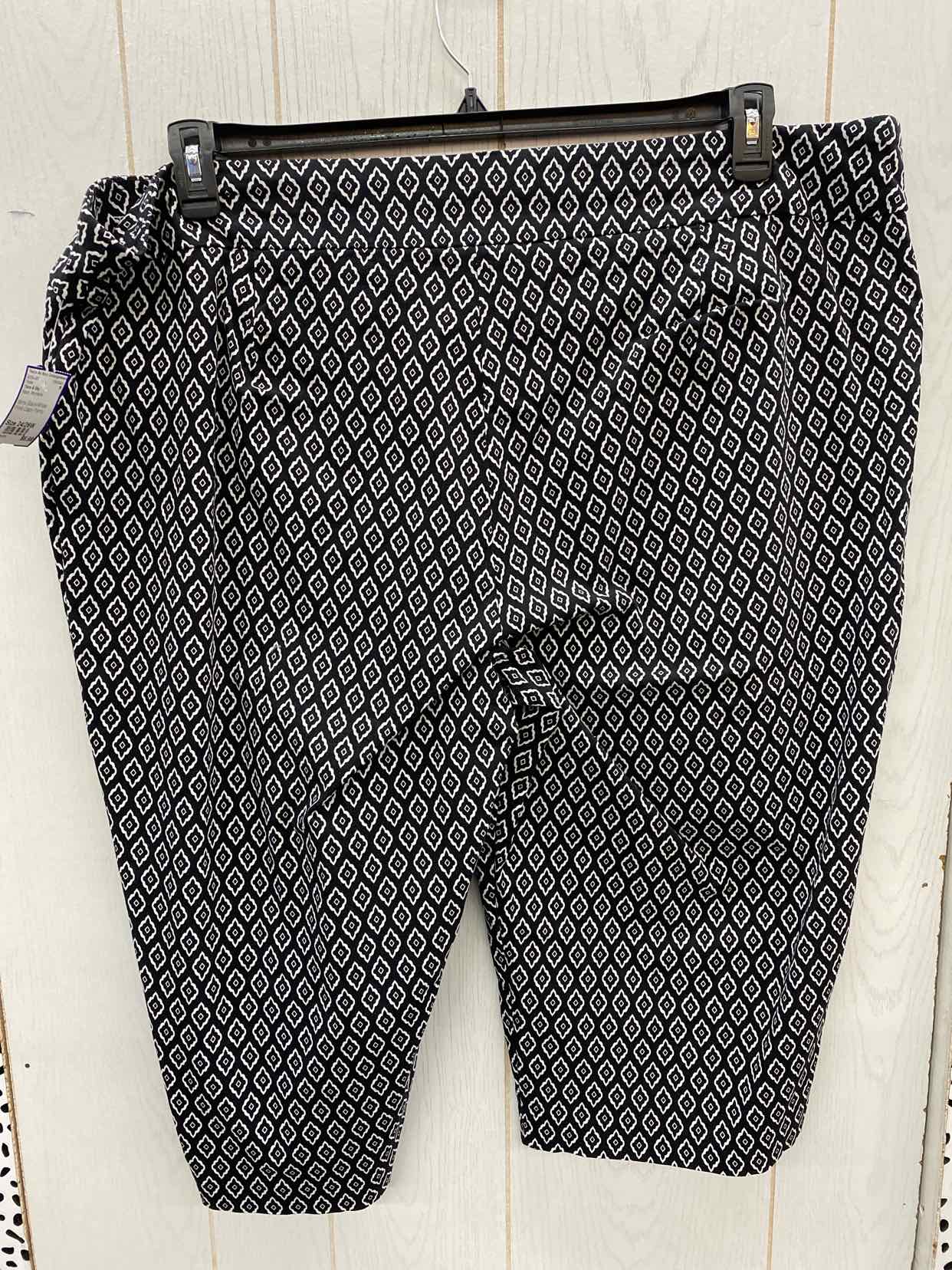 Terra & Sky Black Womens Size 24/26W Pants