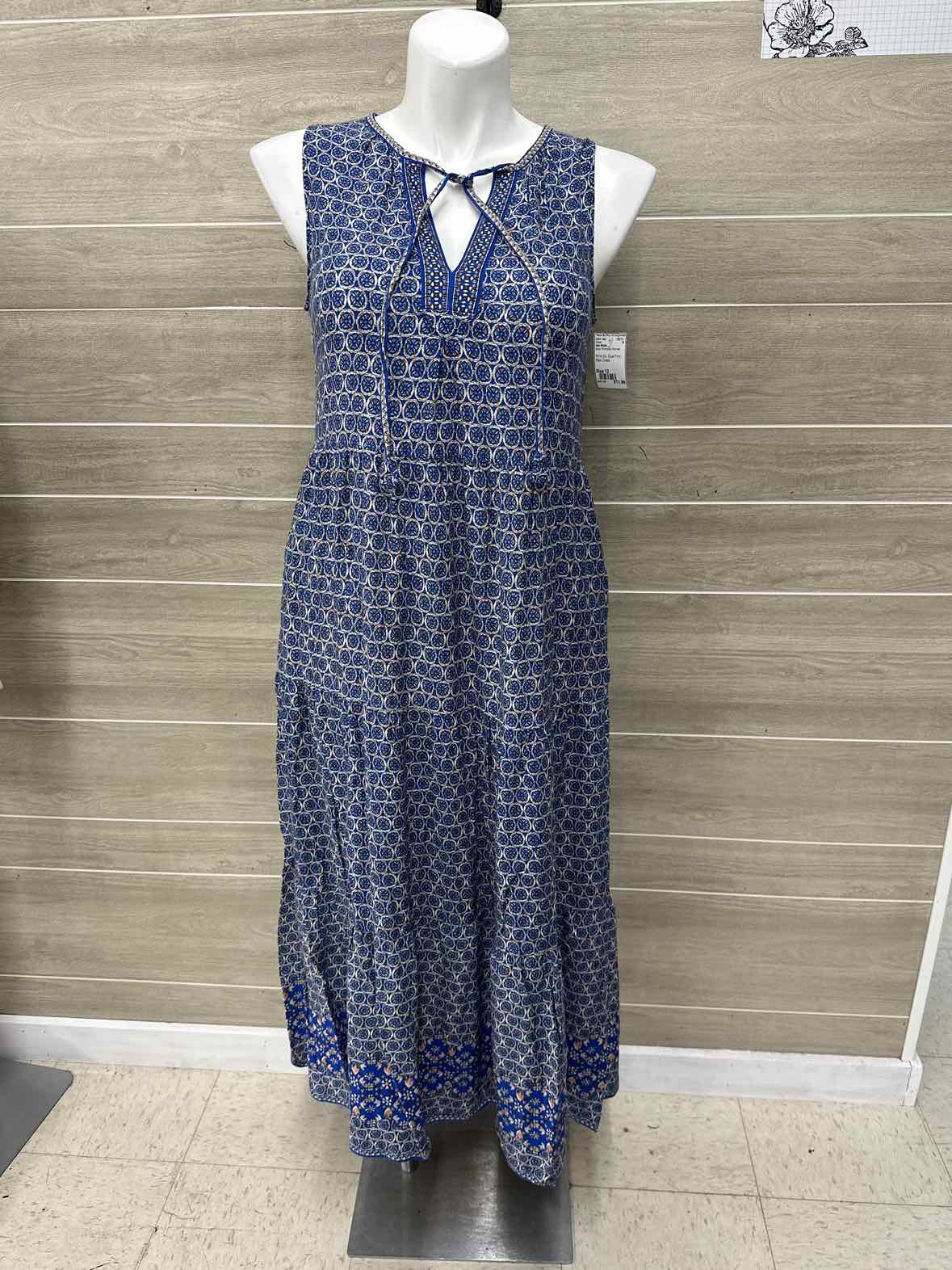 Max Studio Blue Womens Women Size 12 Dress