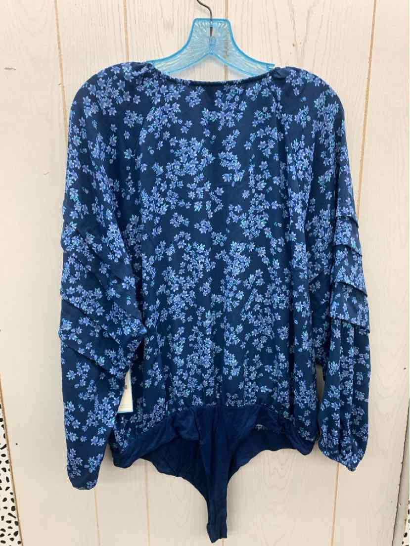 Draper & James Blue Womens Size 1X Bodysuit