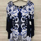 Alfani Blue Womens Women Size XL Shirt