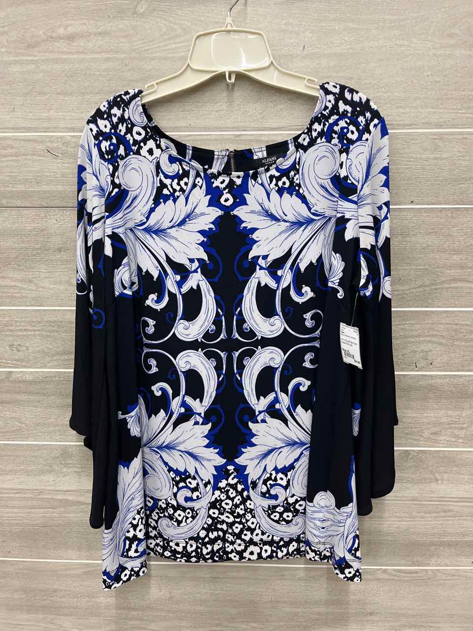 Alfani Blue Womens Women Size XL Shirt