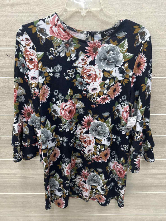 Papillon Navy Womens Women Size Small Shirt