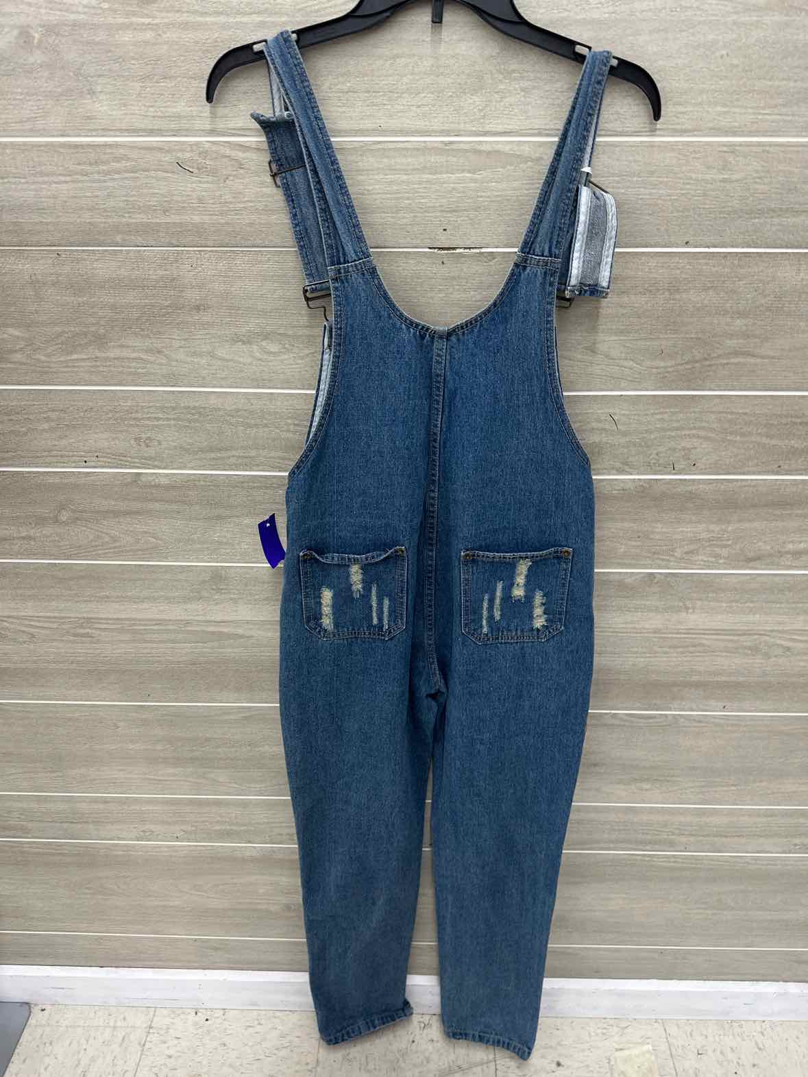 Anna-Kaci Size 4/6 Blue Womens Overalls