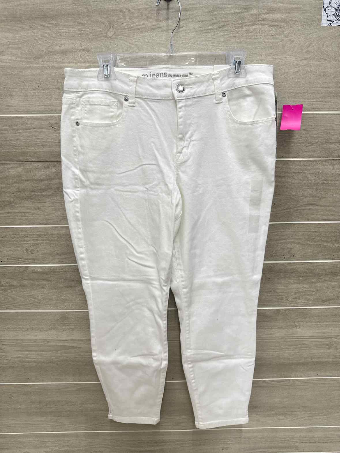 Maurices Size 12 White Womens Pants