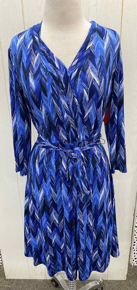 Liz Claiborne Blue Womens Size 10 Dress