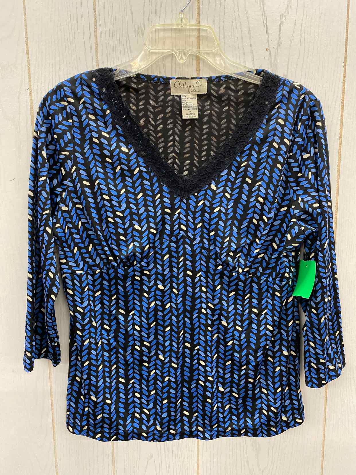 Notations Blue Womens Size M Shirt