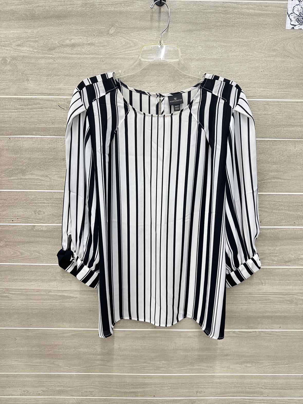 Worthington Size XL Tall Black Womens Shirt