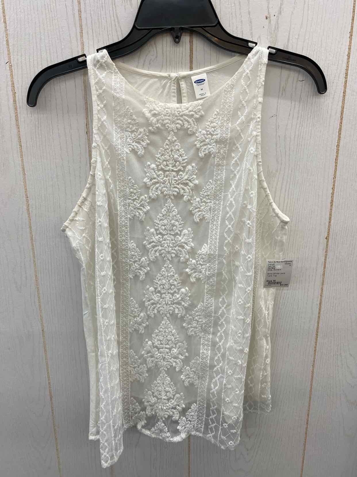 Old Navy White Womens Size M Tank Top