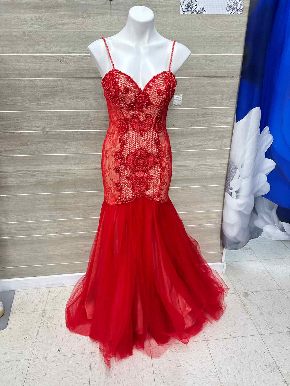 Size 8 Red Womens Gown/Evening Wear