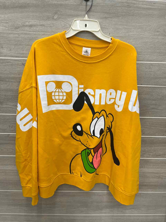 Disney Size XL Yellow Womens Sweatshirt