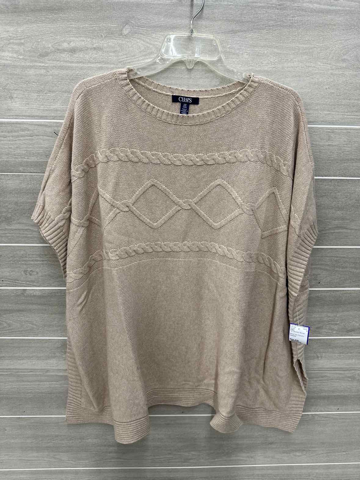 Chaps Size S/M Tan Womens Sweater