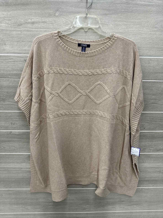 Chaps Size S/M Tan Womens Sweater