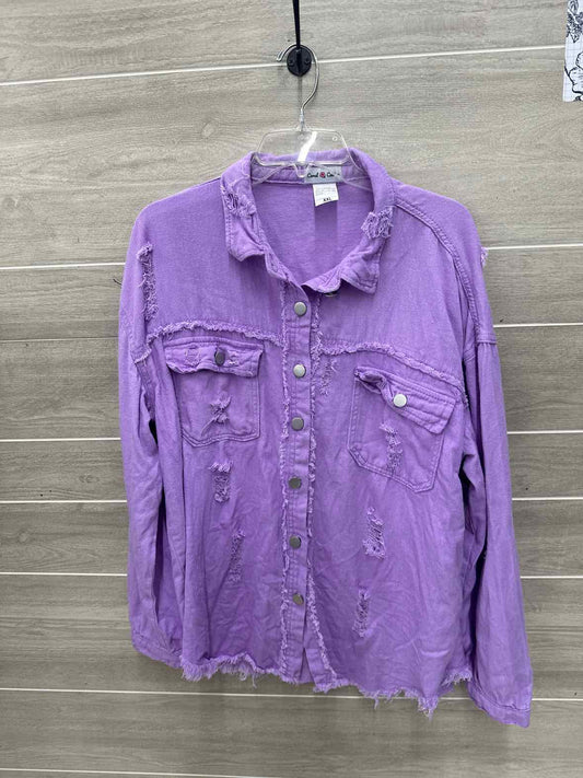 Size XXL Purple Womens Blazer