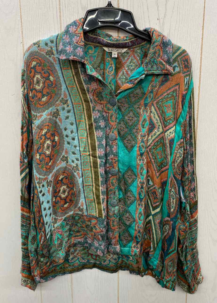 TravelSmith Teal Womens Size XL Shirt