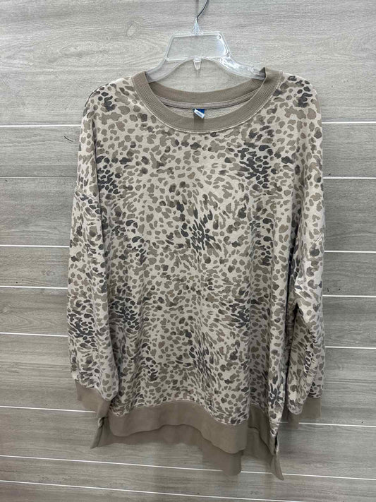 Old Navy Size XL Tall Tan Womens Sweatshirt