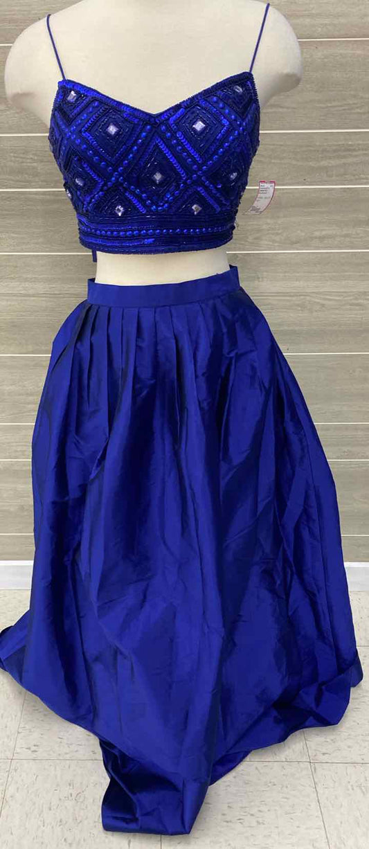 Adrianna Papell Blue Womens Size 2 Gown/Evening Wear
