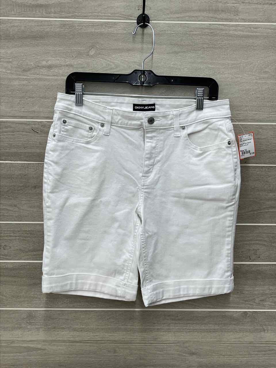 DKNY White Womens Women Size 12 Shorts