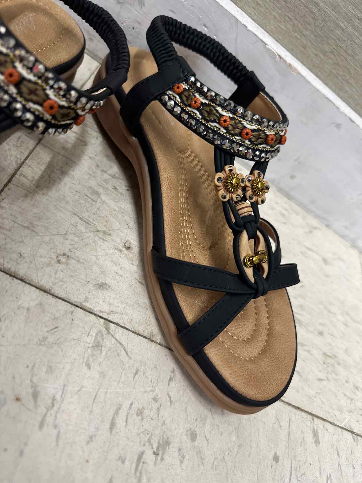 US Shoe Size 6.5 Black Womens Sandals