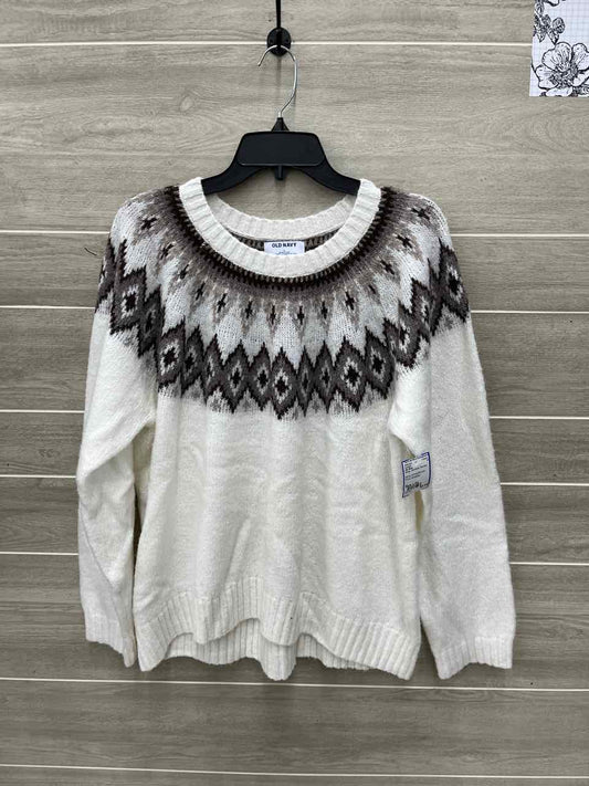 Old Navy Size L/XL White Womens Sweater