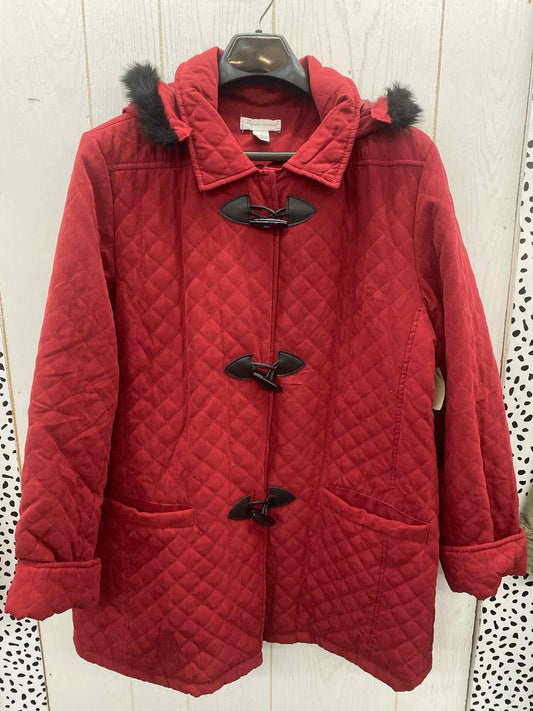 Christopher & Banks Red Womens Size XL Jacket (Outdoor)