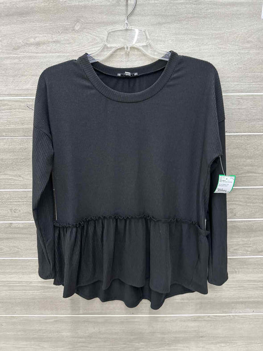 White Birch Size S Black Womens Shirt