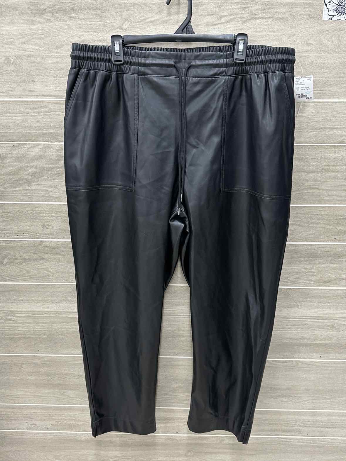 A New Day Black Womens Size 1X Pants