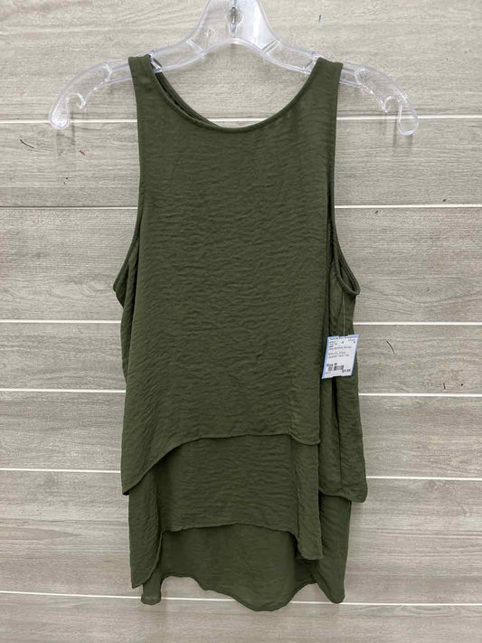 ANA Size M Olive Womens Tank Top
