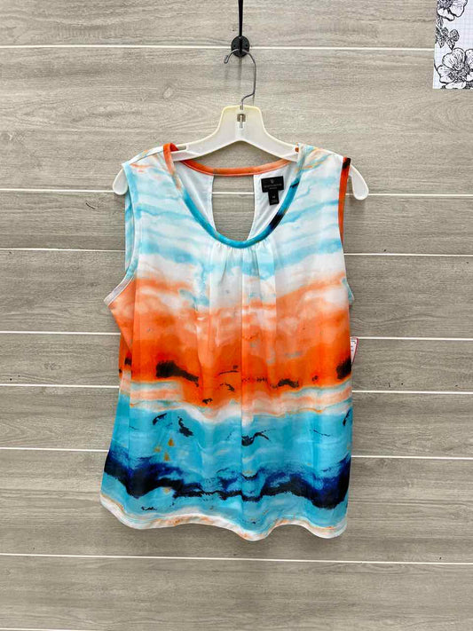 Worthington Blue Womens Women Size 1X Tank Top