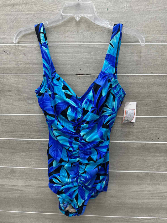 LeCove Size 14 Blue Womens Swimsuit