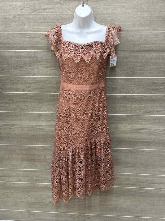Adelyn Rae Peach Womens Size 2 Dress