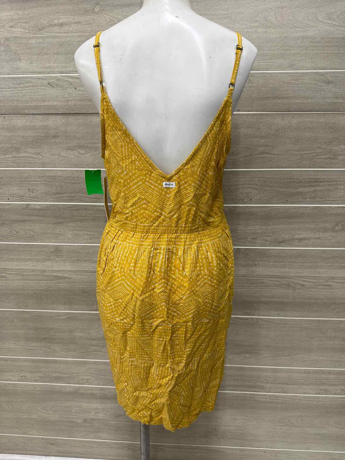 RVCA Size 10 Yellow Womens Dress