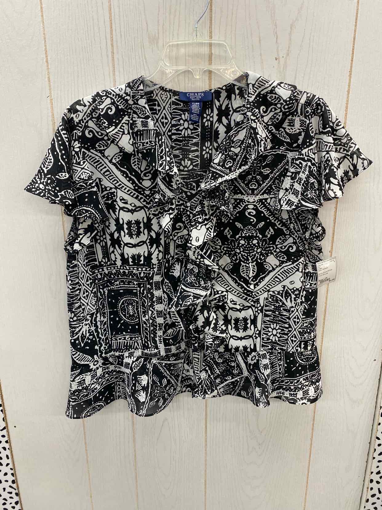 Chaps Black Womens Size L/P Shirt