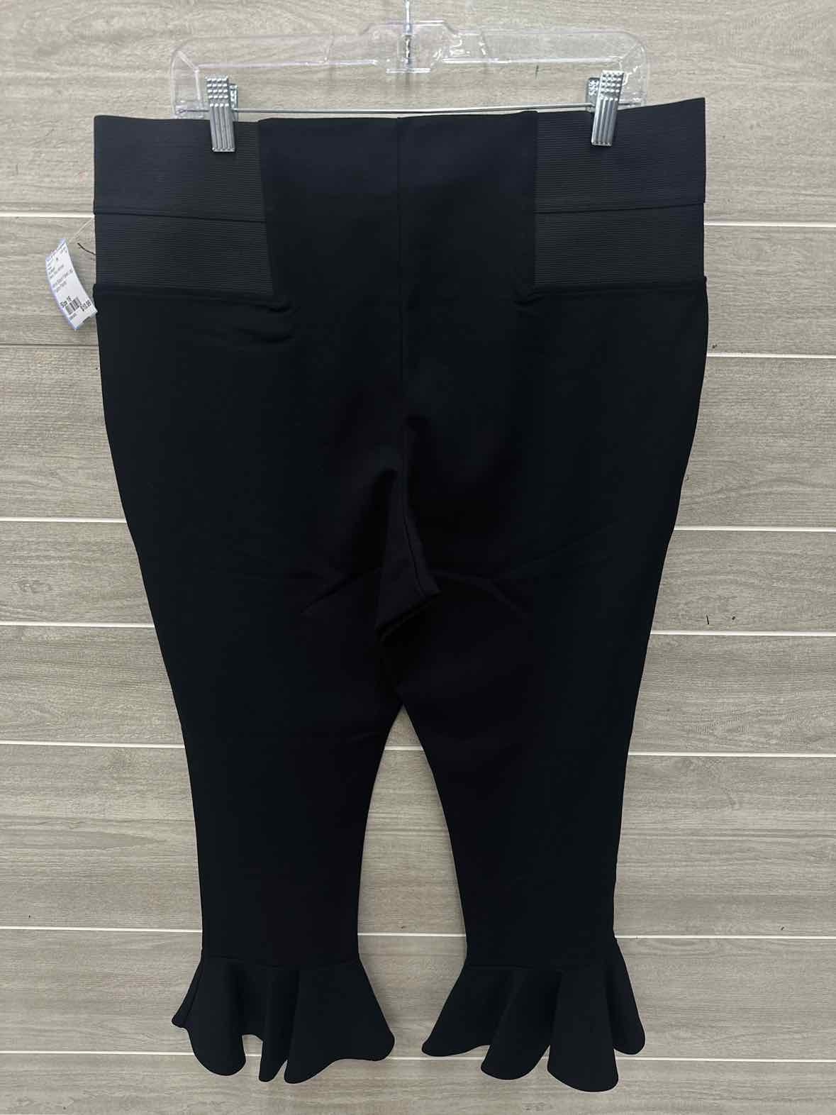 ELOQUII Size 16 Black Plus Pants