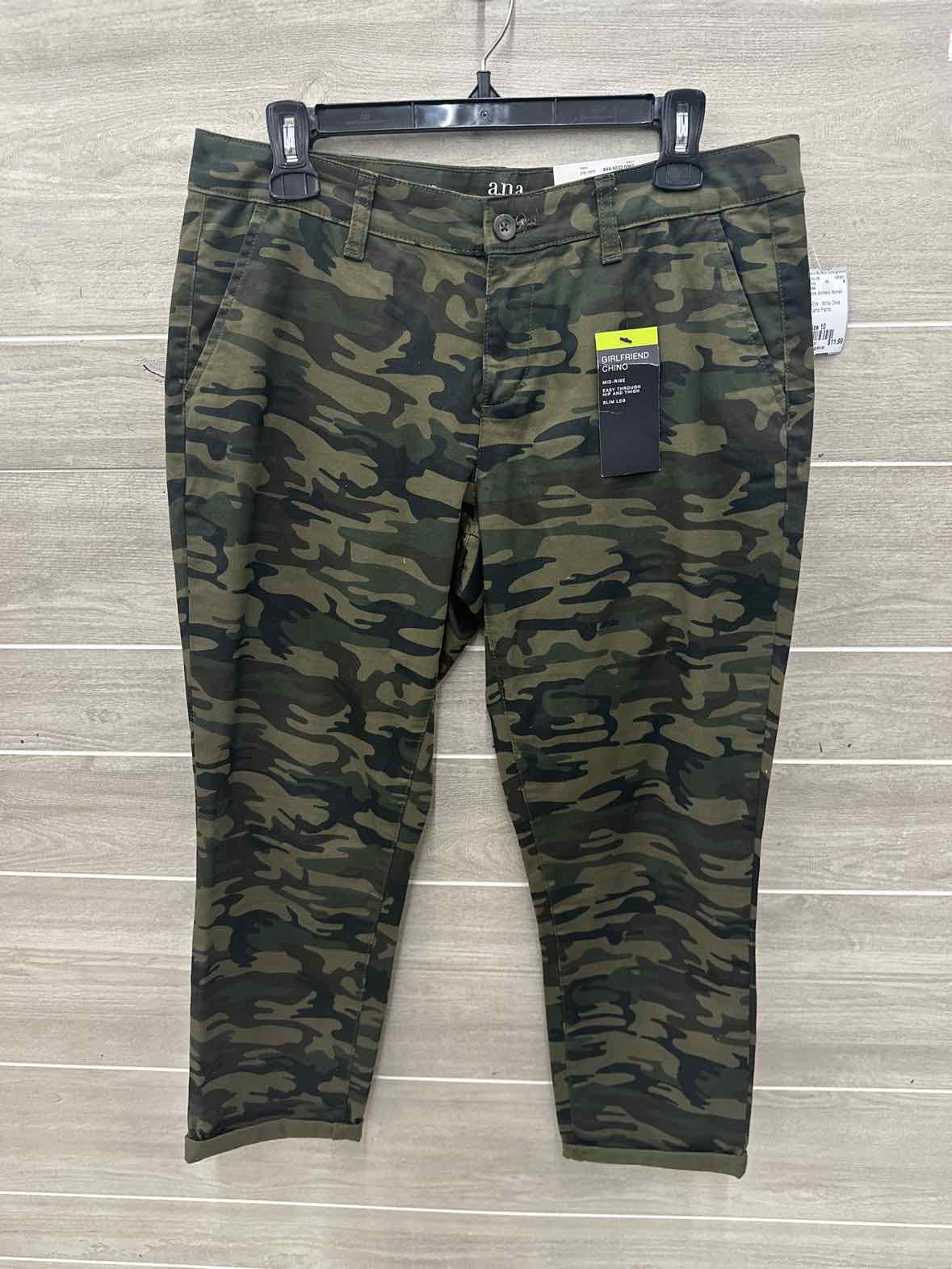 ANA Size 10 Olive Womens Pants
