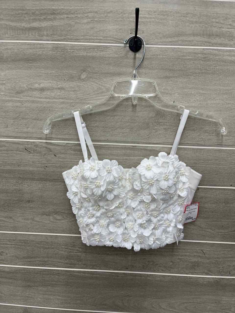 Size XS White Womens Tank Top