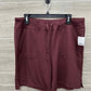 Athletic Works Size L Burgundy Womens Shorts