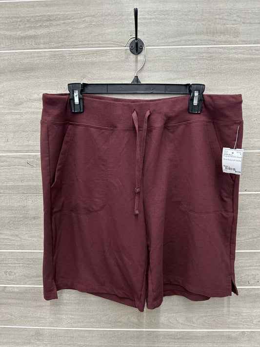 Athletic Works Size L Burgundy Womens Shorts