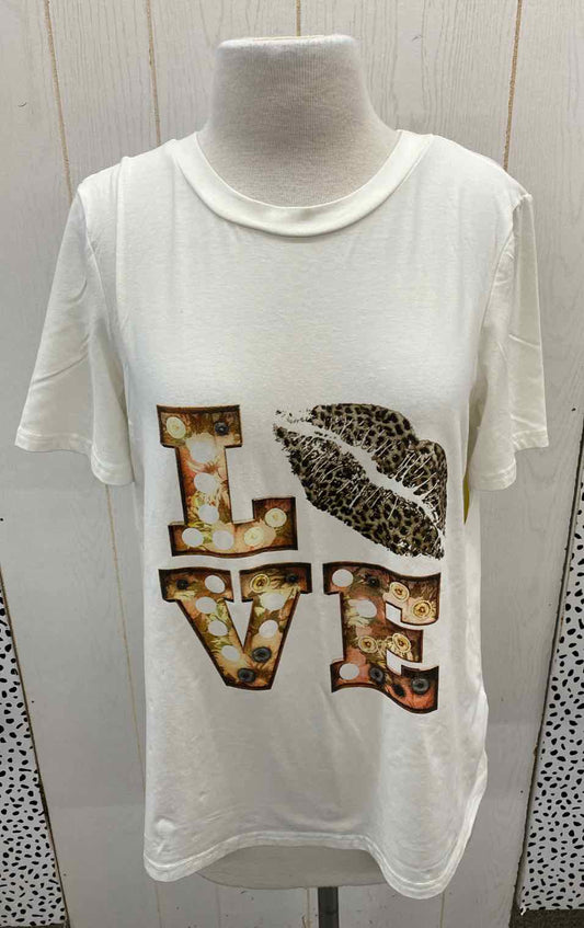 Cream Womens Size M Shirt