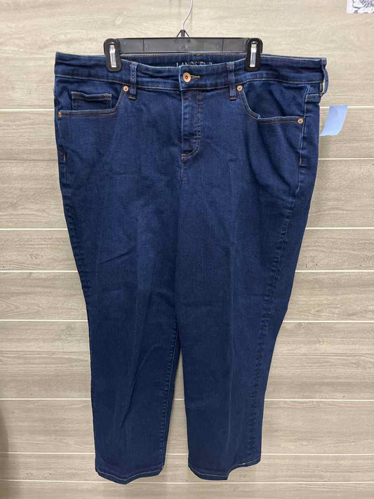 Lands End Size 22W Blue Plus Jeans