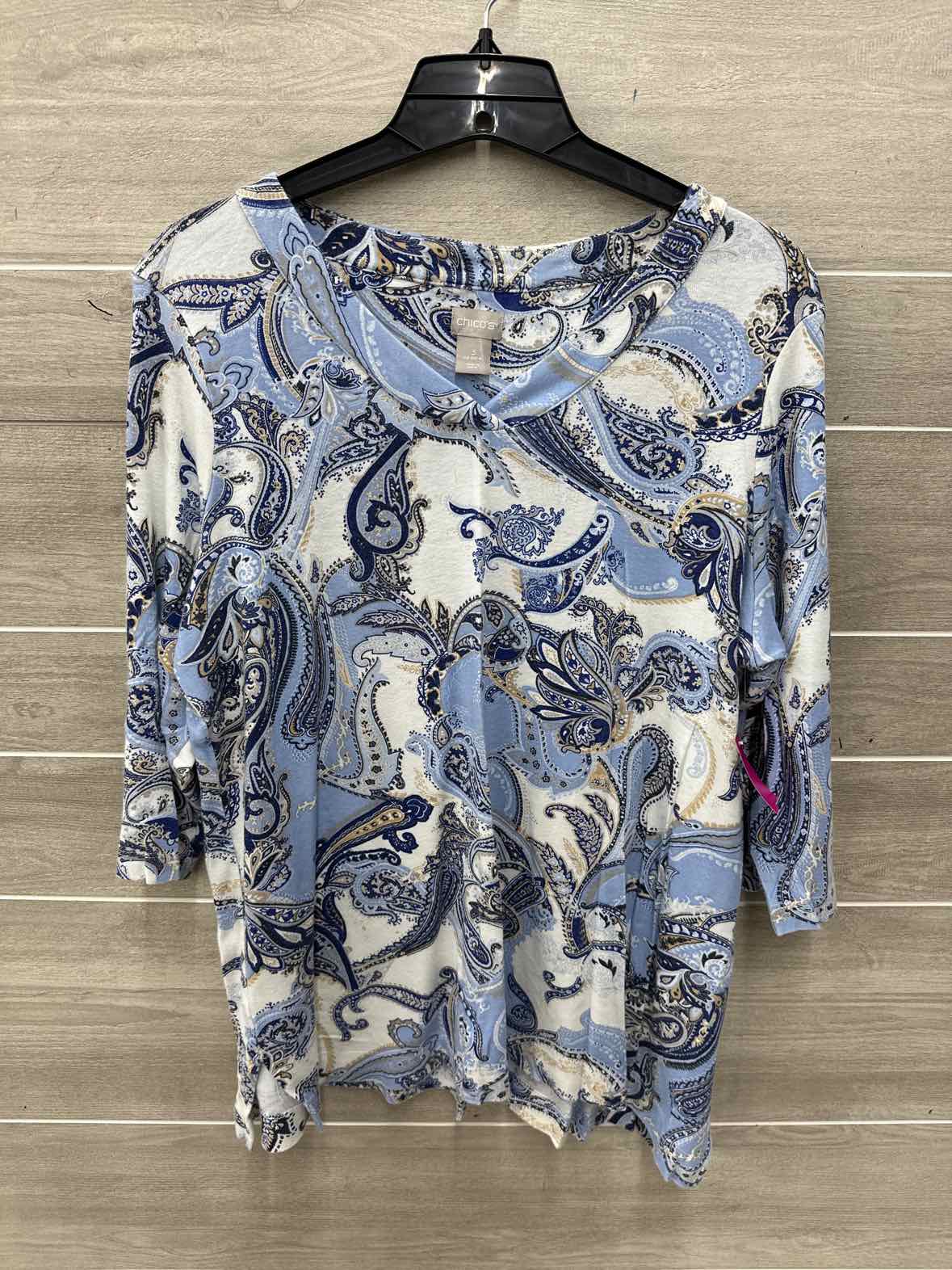 Chico's Size XL Blue Womens Shirt