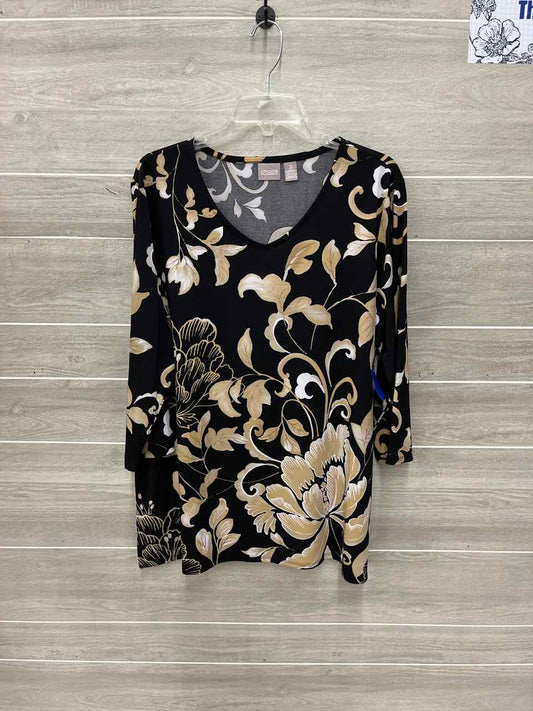 Chico's Size 16 Black Womens Shirt