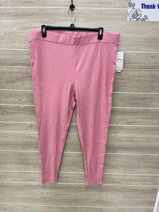 Adyson Parker Pink Womens Women Size 3X Leggings