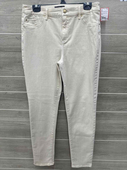Chico's Size 8 Cream Womens Jeans