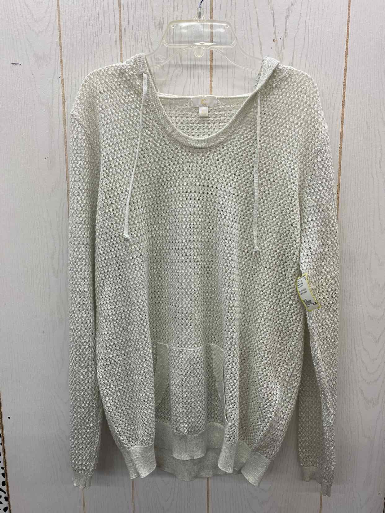 Charming Charlie White Womens Size L Sweater