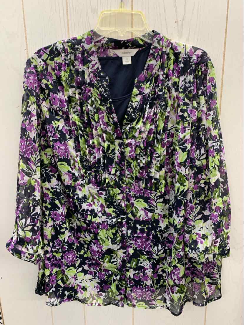 CJ Banks Purple Womens Size 2X Shirt